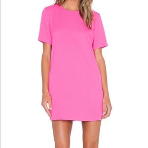 Pink shift dress
